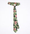 Zelená kravata Aloha