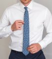 Modrá kravata s kotvami