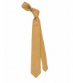 Hořčicová kravata s puntíky