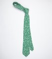 Zelená kravatová sada s kvietkami