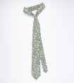 Zelená kravata Sage Green s kytičkami
