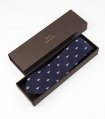 Tmavomodrá kravata s plachetnicami