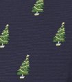 Tmavomodrá kravata vianočné stromčeky