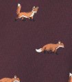 Vínová kravata s liškami