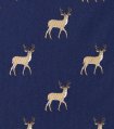 Tmavomodrá kravata s jeleny