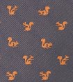 Sivá kravata s veveričkami