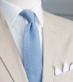 Modrá pletená kravata Dusty blue