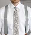 Sivá kravata Bruni