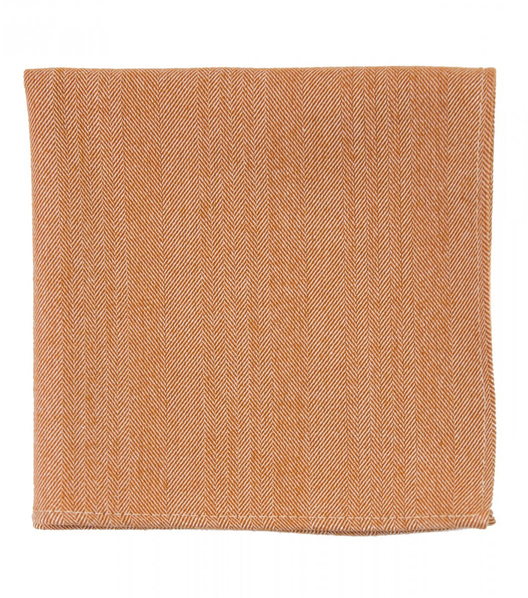 Orange Herringbone Pocket Square, Orange Herringbone Rug