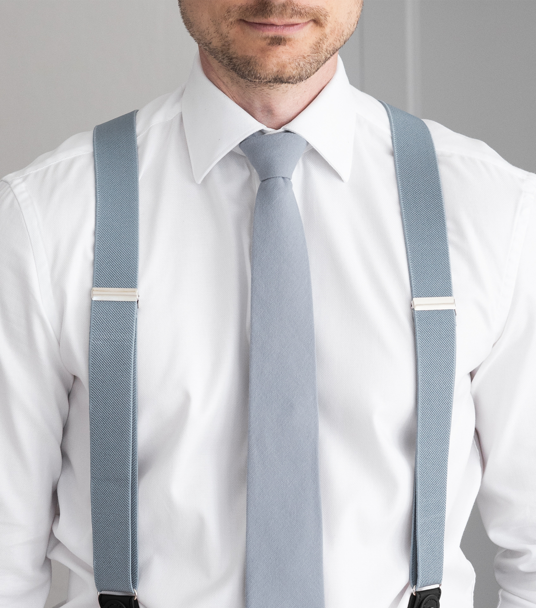 dusty blue necktie