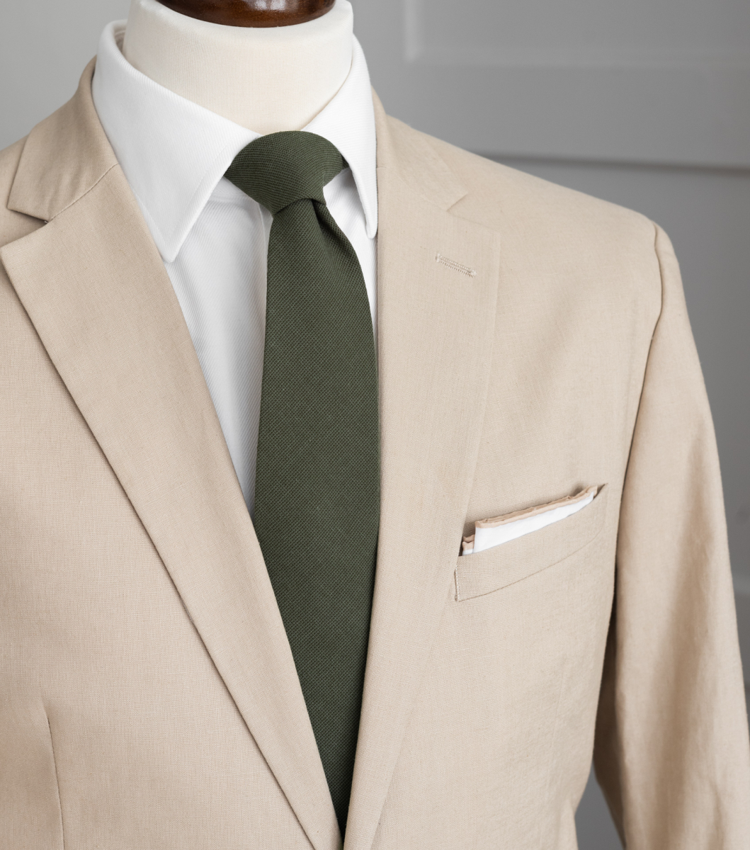 Olive green necktie bubibubi.eu