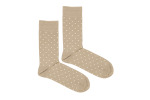 Béžové ponožky s puntíky