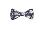 Navy blue Lisa self-tie bow tie