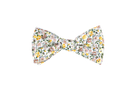 White Marigold self-tie bow tie