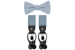 Dusty Blue bow tie set