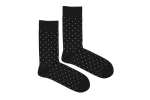 Černé ponožky s puntíky