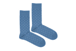 Světlemodré ponožky s puntíky