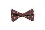Burgundy lion self-tie bow tie