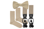 Almond bow tie set