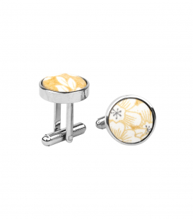 Yellow Solana cufflinks