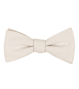 Ivory self-tie bow tie
