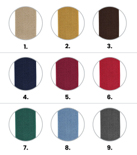 Suspenders swatches - 3 pieces