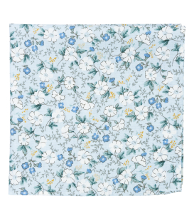 Blue Celia pocket square