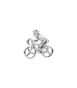 Cyclist lapel pin brooch