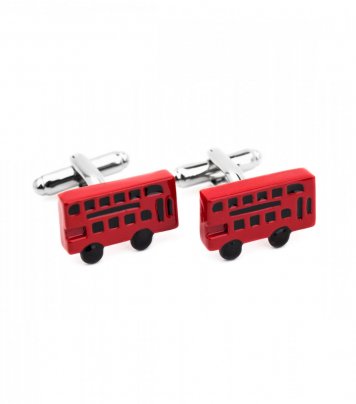 Double decker bus cufflinks