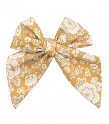 Mustard ornament ladies tie