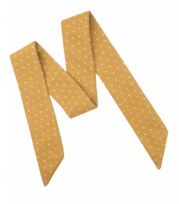 Mustard dots ladies bow