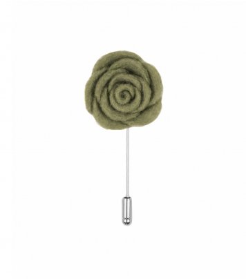 Sage green lapel flower pin