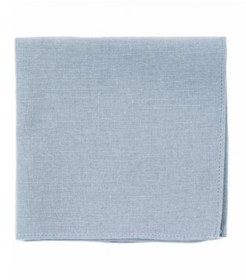 Solid Dusty Blue pocket square