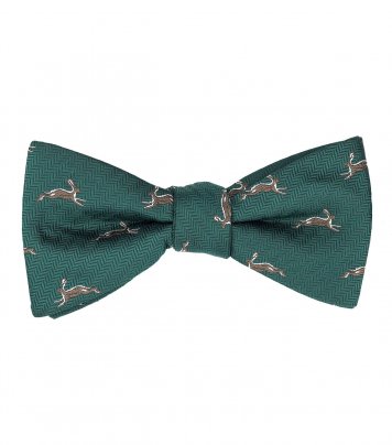 Green rabbit bow tie