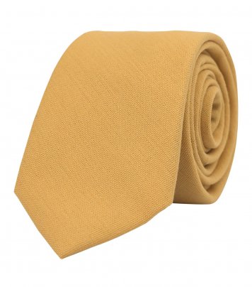 Solid Gold yellow necktie
