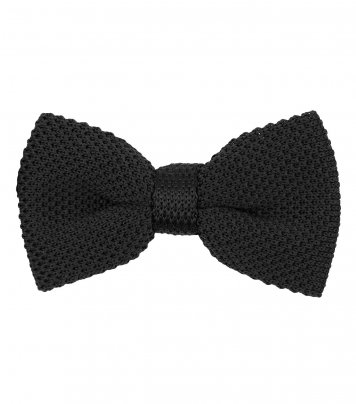 Black Night knitted bow tie