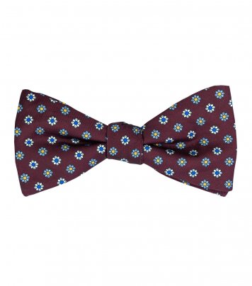 Burgundy Firenze self-tie bow tie