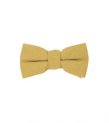 Yellow Dijon kids bow tie