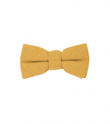 Solid Gold yellow kids bow tie