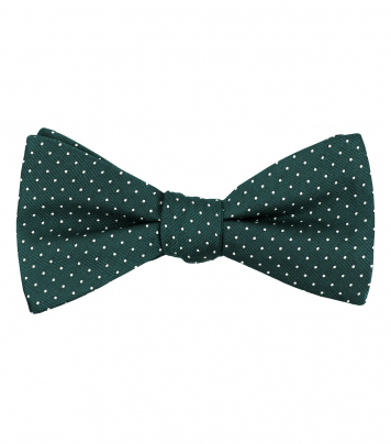 Green polka dot bow tie