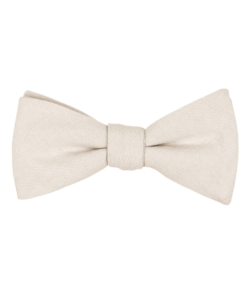 Solid Ivory bow tie