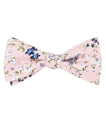 Pink Maia self-tie bow tie