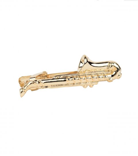 Kravatová spona saxofón 