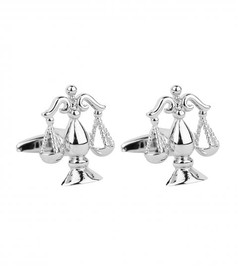 Scales of justice cufflinks 