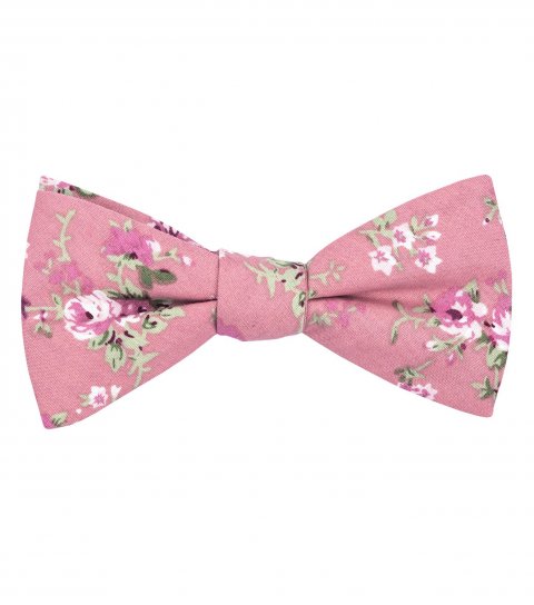 Pink Chianti self-tie bow tie 