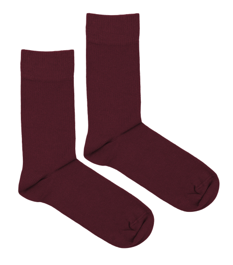 Burgundy socks 