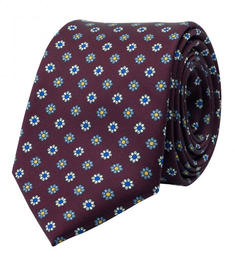 Burgundy Firenze necktie 