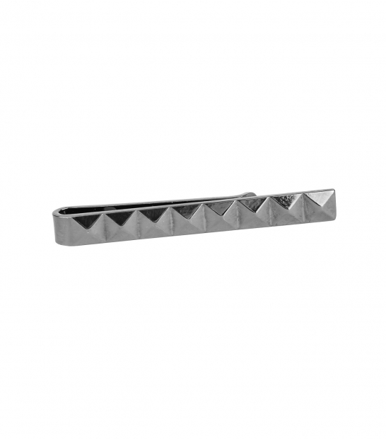 Burberry Tie Clip With Logo in Metallic for Men