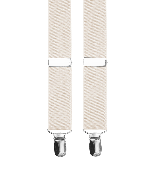 小物 bibiy. MILLIE SUSPENDERS WHITE White men's suspenders with white loops | bubibubi.store