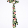 Zelená kravata Aloha